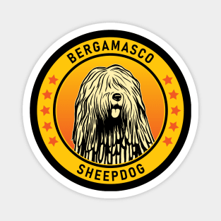 Bergamasco Sheepdog Dog Portrait Magnet